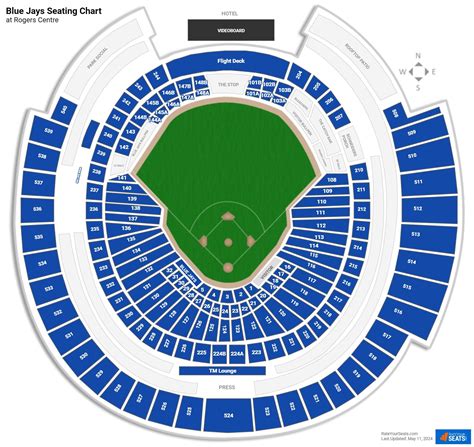 rogers centre seat map blue jays